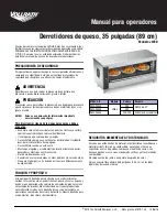 Preview for 9 page of Vollrath CM4-20835 Operator'S Manual