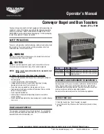 Vollrath CT2B-120500 Operator'S Manual preview