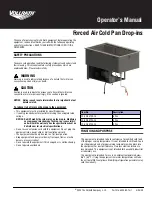 Предварительный просмотр 1 страницы Vollrath FC-4C-03120-FA Operator'S Manual