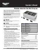 Preview for 1 page of Vollrath FC-6IH-01120 Operator'S Manual