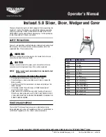 Vollrath Instacut 3.5 Series 15000 Operator'S Manual preview