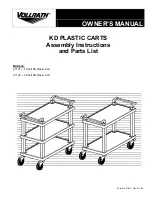 Vollrath KD PLASTIC CART 97101 Owner'S Manual preview