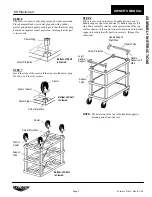 Preview for 3 page of Vollrath KD PLASTIC CART 97101 Owner'S Manual