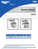 Vollrath MIN0012 Operator'S Manual preview