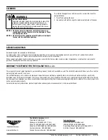 Preview for 4 page of Vollrath MWA7125 Operator'S Manual