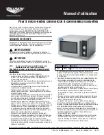 Preview for 5 page of Vollrath MWA7125 Operator'S Manual