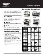 Preview for 1 page of Vollrath RDE1136 Operator'S Manual