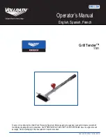 Vollrath Redco Grill Tender 1101 Operator'S Manual preview