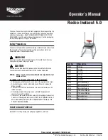 Vollrath Redco Instacut 5.0 Operator'S Manual preview