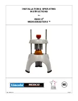 Preview for 1 page of Vollrath REDCO WEDGEMASTER II Installation & Operating Instructions Manual