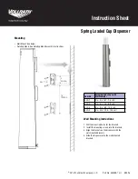 Preview for 1 page of Vollrath SLC-1 Instruction Sheet