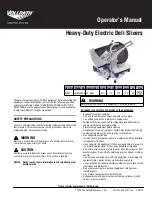 Vollrath SLM330E/S Operator'S Manual preview