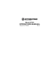 Vollrath STOELTING CF101 Operator'S Manual предпросмотр