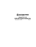 Preview for 1 page of Vollrath Stoelting F231-2X Operator'S Manual