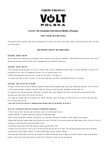 Volt Polska 6PRO122408 Owner'S Manual preview