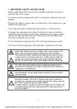 Preview for 4 page of Volt Polska PSU-816-1000VA Product Manual