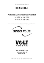 Preview for 1 page of Volt Polska Sinus Plus 1500 Manual