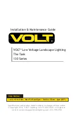 Preview for 1 page of Volt 130 Series Installation & Maintenance Manual