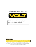 Предварительный просмотр 1 страницы Volt 2-in-1 Tiki-Brass Torch Light Installation Instructions Manual