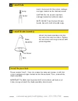 Preview for 5 page of Volt 2-in-1 Tiki-Brass Torch Light Installation Instructions Manual