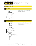 Предварительный просмотр 6 страницы Volt 2-in-1 Tiki-Brass Torch Light Installation Instructions Manual