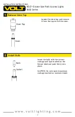 Preview for 4 page of Volt 3602 Series Installation Instructions Manual