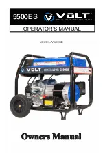 Предварительный просмотр 1 страницы Volt 5500ES Operator'S Manual