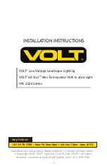 Предварительный просмотр 1 страницы Volt All Star Mini Twinnovator Installation Instructions Manual