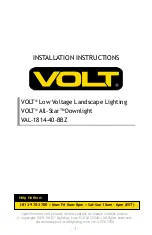 Volt All-Star VAL-1814-40-BBZ Installation Instructions предпросмотр