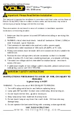 Preview for 2 page of Volt All-Star VAL-2000 Series Installation Instructions Manual