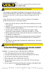 Предварительный просмотр 2 страницы Volt Atom Mini VAL-2009-4-BBZ Installation Instructions Manual