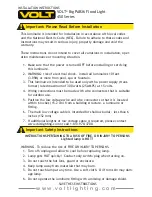 Preview for 2 page of Volt Big PAR36 Installation Instructions Manual