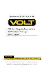 Предварительный просмотр 1 страницы Volt BuddyPro Plus VHS-67 BRB Series Installation Instructions