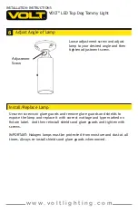 Preview for 6 page of Volt LED Top Dog Tommy Light Installation Instructions Manual