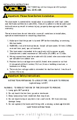 Preview for 2 page of Volt RGBW Max All-Star VAL-2045-ABK Installation Instructions Manual