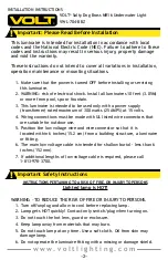 Preview for 2 page of Volt Salty Dog Brass MR16 VWL-704-BBZ Installation Instructions Manual