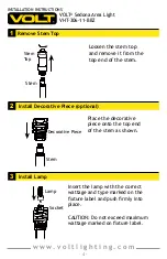 Предварительный просмотр 4 страницы Volt Sedona VHT-306-11-BBZ Installation Instructions Manual