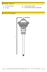 Предварительный просмотр 3 страницы Volt ShadowMaster VPL-1039 Installation Instructions Manual