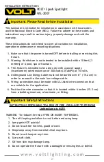 Предварительный просмотр 2 страницы Volt Spark VAL-2007 Installation Instructions Manual