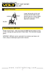 Preview for 6 page of Volt Spark VAL-2007 Installation Instructions Manual