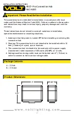 Preview for 2 page of Volt VAC-HUB5 Installation Instructions Manual