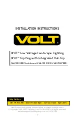 Preview for 1 page of Volt VAC-ZWM7-BBZ Installation Instructions Manual