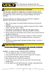 Preview for 2 page of Volt VAC-ZWM7-BBZ Installation Instructions Manual