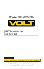 Предварительный просмотр 1 страницы Volt VAC-ZWM8-BBZ Installation Instructions Manual