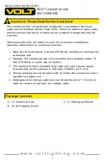 Preview for 2 page of Volt VAC-ZWM8-BBZ Installation Instructions Manual