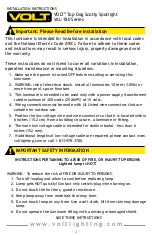 Preview for 2 page of Volt VAL-180 Series Installation Instructions Manual