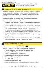 Preview for 2 page of Volt VAL-1811-40-BBZ Installation Instructions Manual