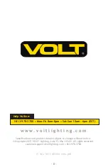 Предварительный просмотр 8 страницы Volt VAL-1811-40-BBZ Installation Instructions Manual
