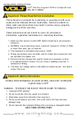 Preview for 2 page of Volt VAL-2011-4-BBZ Installation Instructions Manual