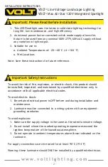 Preview for 2 page of Volt VAL-2043-LI-ABK Installation Instructions Manual